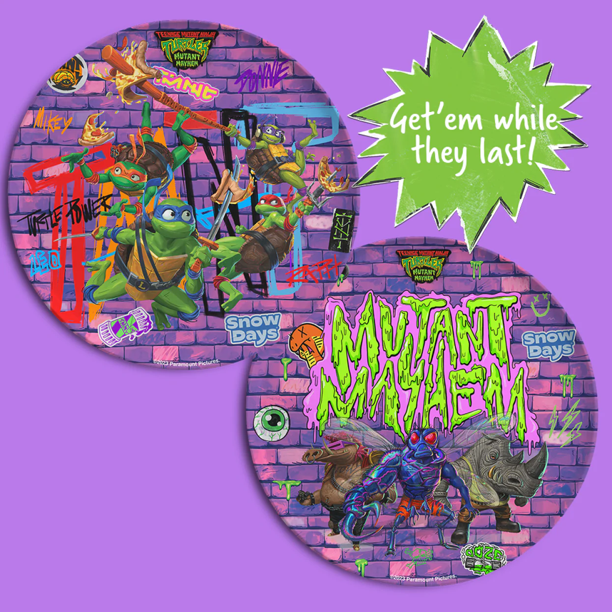 TMNT Plates 2-pack